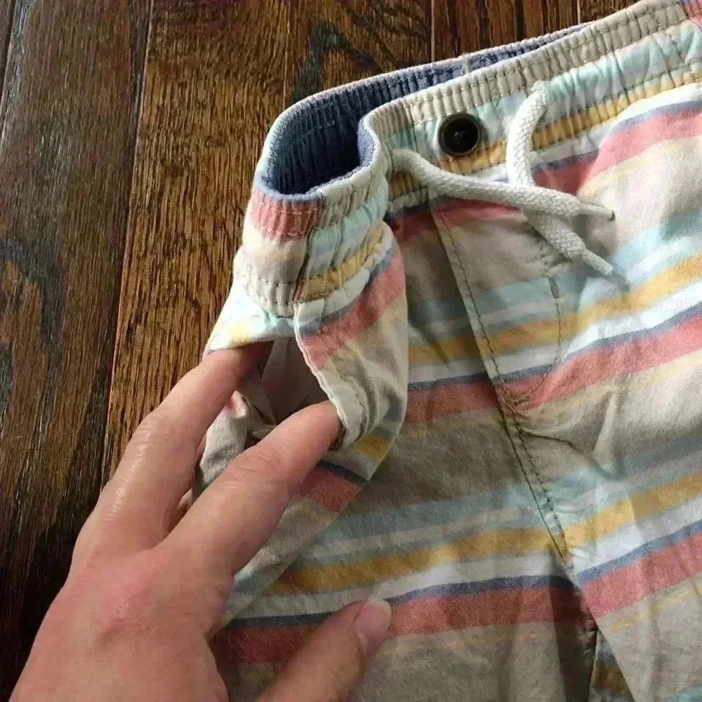 OshKosh B’gosh Boys 24M Multi-Color 3-pocket Drawstring Chino Shorts - EUC